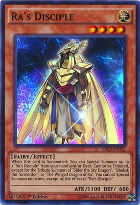 Ra's Disciple - DRL3-EN052 - Ultra Rare - 1st Edition - Heavily Played-image