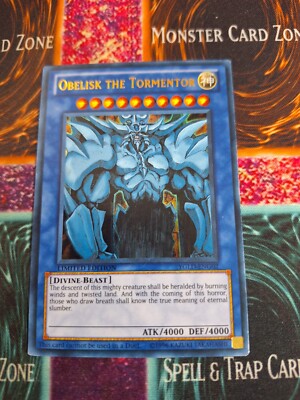 Yu-Gi-Oh! Obelisk the Tormentor YGLD-ENG02 Limited Ultra Rare NM/LP-image