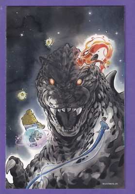 Godzilla vs Fantastic Four #1 1:100 Momoko Virgin Variant Actual Scans!-image