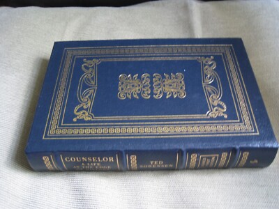 TED SORENSEN SIGNED - COUNSELOR - EASTON PRESS FIRST EDITION LEATHER NEW JFK-image