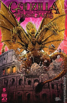 Godzilla Here There Be Dragons II Sons of Giants #5B VF 2024 Stock Image-image