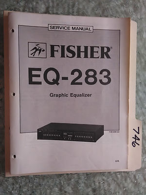Fisher EQ-283 service manual original repair book stereo graphic equalizer eq-image