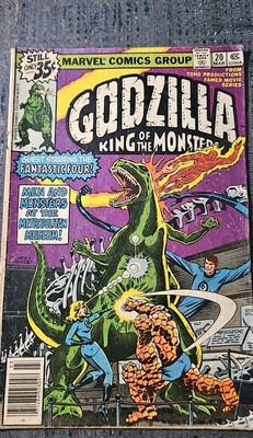 (BRONZE AGE) 1979 Godzilla, King of the Monsters Issue #20 (RARE) w/ Fantastic 4-image