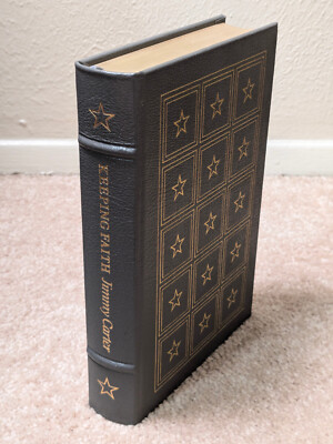 Easton Press Signed Jimmy Carter Keeping Faith Memoirs Full Leather-image