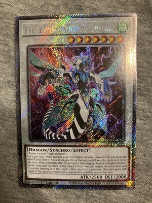Yugioh Crystal Clear Wing Synchro Dragon RA04-EN059 1st Ed PLAT NM PRESALE -image