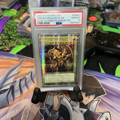 2023 Winged Dragon Of Ra 25th Quarter Century  Yugioh LC01-EN003 Error PSA 10-image