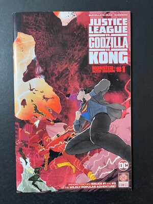 JUSTICE LEAGUE VS GODZILLA VS KONG COLLECTOR'S SET *NM OR BETTER!* (DC, 2024)-image