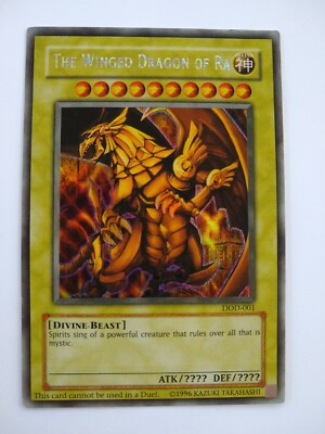 THE WINGED DRAGON OF RA - DOD-001 - Secret Rare Holo Foil YuGiOh Card-image