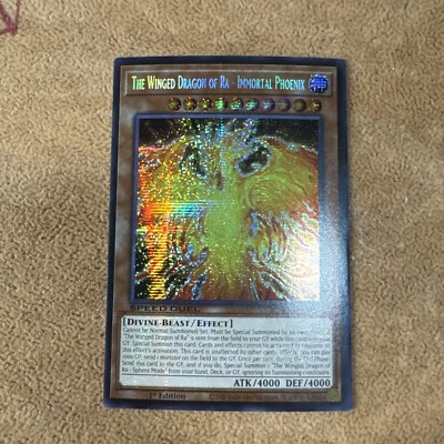 🔥 YUGIOH The Winged Dragon of Ra - Immortal Phoenix SBC2-END02 SECRET RARE NM-image