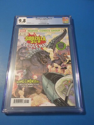 Godzilla vs Spider-man #1 Bradshaw Variant CGC 9.8 NM/M Gorgeous Gem Wow-image