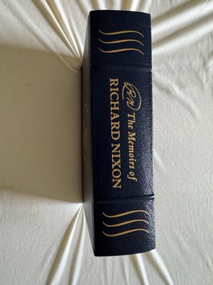Signed Richard Nixon Easton Press The Memoirs Of Richard Nixon Leather & Gilt-image