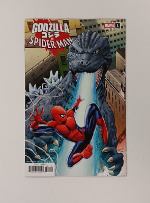 GODZILLA VS SPIDER-MAN #1 1:25 GREG LAND VARIANT (MARVEL 2025)-image