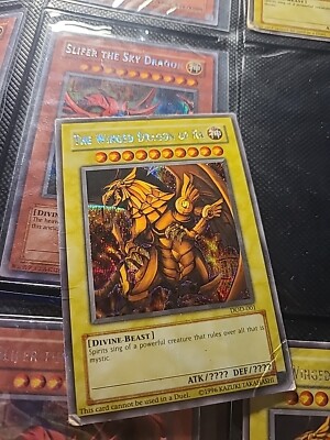 YUGIOH - Winged Dragon Of Ra (Secret Rare) - Xbox Game Promo Card  DOD-001-image