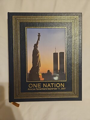 ONE NATION America Remembers September 11, 2001 9/11 Easton Press First Edition-image