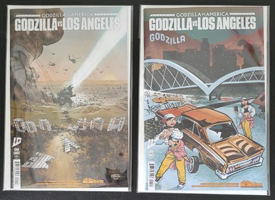 Godzilla vs. America: Godzilla vs. Los Angeles #1 Lot of 2 Std Covers NM/Better -image