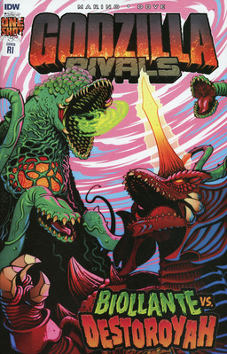 Godzilla Rivals: Biollante Vs. Destoroyah #1C VF/NM; IDW | RI 1:10 Variant - we-image
