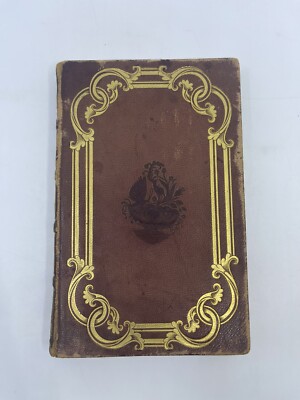 The Course Of Time Robert Pollak Poetry & Biography 1827 Antique Leather Bound-image