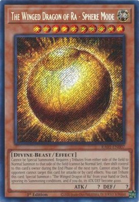 The Winged Dragon Of Ra – Sphere Mode RA01-EN007 Secret Rare 1st Edition-image
