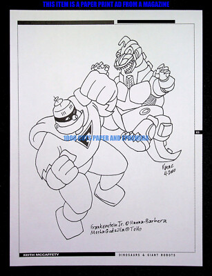 Frankenstein Jr. Mecha Godzilla Comic Keith McCaffety Print Magazine Ad Poster-image