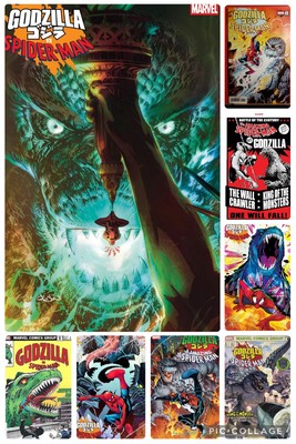 Godzilla VS Spiderman #1 Set Of 8 NM-image
