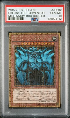2015 YU-GI-OH! JPN MB01-MILLENNIUM BOX GOLD EDITION OBELISK THE TORMENTOR PSA 10-image