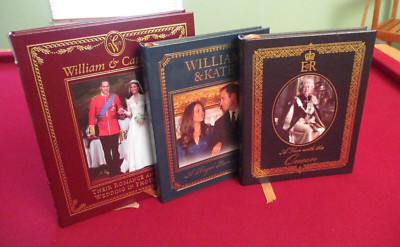 3 Easton Press ~ William & Kate ~ A Year With the Queen ~ William & Catherine-image