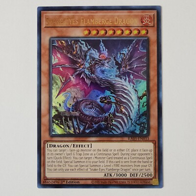 Snake-Eyes Flamberge Dragon - RA03-EN033 - NM - Ultra Rare - 1st ed - Yugioh-image