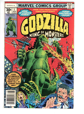 GODZILLA #1 (1977) - GRADE 9.2 - MARVEL 1ST ONGOING SERIES RELEASED IN THE U.S.-image