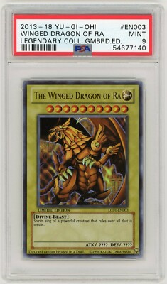 Winged Dragon of Ra LC01 PSA9 - PSA Yugioh -  Quantity Available! IG GemMintNBA-image