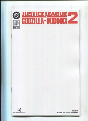 JUSTICE LEAGUE vs GODZILLA vs KONG 2 #1 - WHITE BLANK SKETCH VARIANT COVER 2025-image
