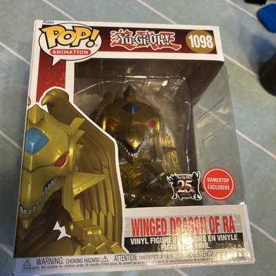 Funko POP~ Animation Yu-Gi~Oh Winged Dragon of Ra #1098 - Metallic GameStop Excl-image