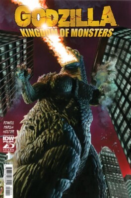 GODZILLA 70TH ANNIVERSARY FOIL CLASSICS GODZILLA KINGDOM OF MONSTERS #1 COVER A-image