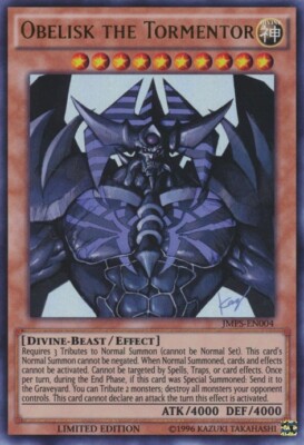 Obelisk the Tormentor - JMPS-EN004 - Ultra Rare - Limited Edition x1 NM-Mint Yu--image