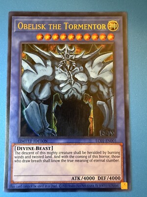Yu-Gi-Oh Obelisk the Tormentor LC01-EN001 25th Anniversary Limited Edition-image