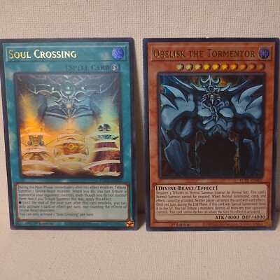 LP Obelisk the Tormentor - EGO1-EN001 + NM Soul Crossing - EGO1-EN002-image