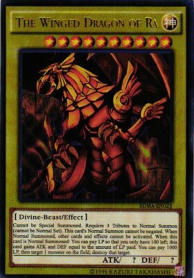 WINGED DRAGON OF RA HOLO  YuGiOh YU GI OH Custom Anime Collectible Card-image