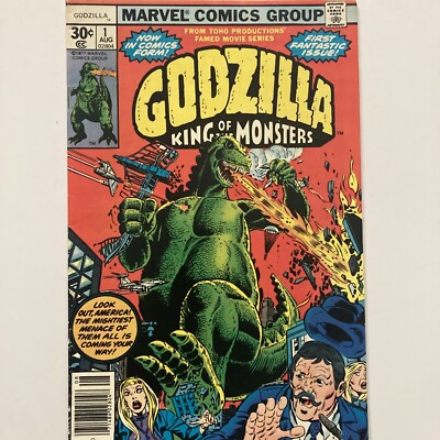 Marvel Comics GODZILLA King of the Monsters #1 VF (1977) 1st Godzilla in Comic-image