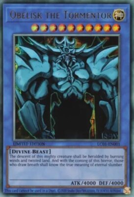 Obelisk the Tormentor - LC01-EN001 - Ultra Rare - Limited Edition (25th Annivers-image