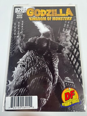 Godzilla Kingdom of Monsters #1 IDW DF Dynamic Forces Comic Book * NEW! w/ COA-image