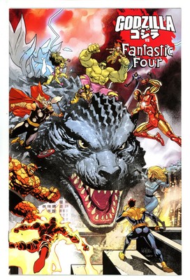 Godzilla Vs. Fantastic Four 1 Yu Wraparound Variant (2025)-image