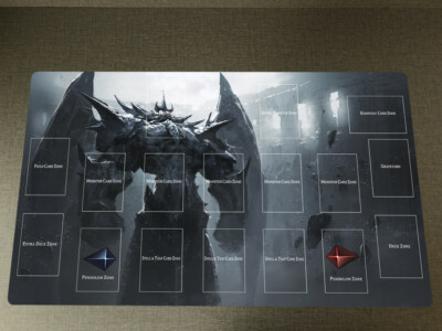 WVICM Playmat Obelisk The Tormentor TCG Card Game Mat Desk Pad With Zones-image