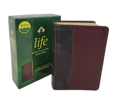 Tyndale NLT Life Application Study Bible 3rd Edition Brown Leather Bound Persona-image