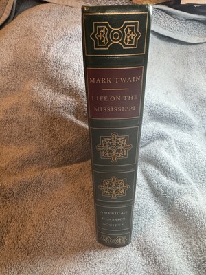 Mark Twain Life On The Mississippi:  American Classics, Leather Bound (1977)-image