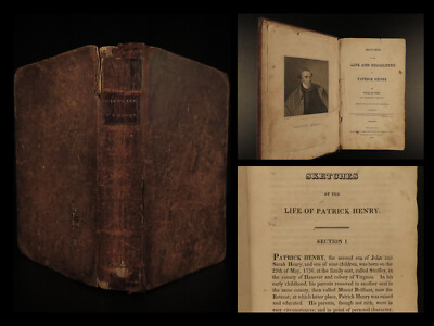 1818 Life of Patrick Henry Colonial Americana Politics Government Speeches Law -image