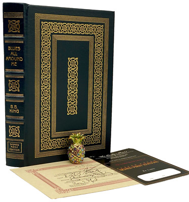 ✍️SIGNED Easton Press BLUES ALL AROUND ME BB King Memoirs Autobiography PHOTOS-image