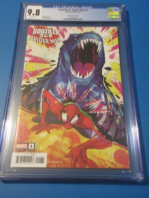 Godzilla vs Spider-man #1 Baldari Variant CGC 9.8 NM/M Gorgeous Gem Wow-image