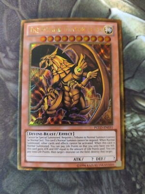 Yugioh The Winged Dragon Of Ra PGLD-EN031 Gold Secret Rare NM-image