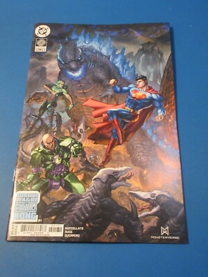 Justice League vs Godzilla vs Kong 2 #1 Quah variant  NM Gem Wow-image