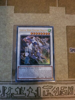 YUGIOH CRYSTAL WING SYNCHRO DRAGON RA02-EN029 ULTRA 1ST EDITION NM -image