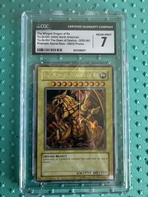 Yu-Gi-Oh! The Winged Dragon of Ra DOD-001, CGC 7 NM, XBOX Promo Prismatic SR-image